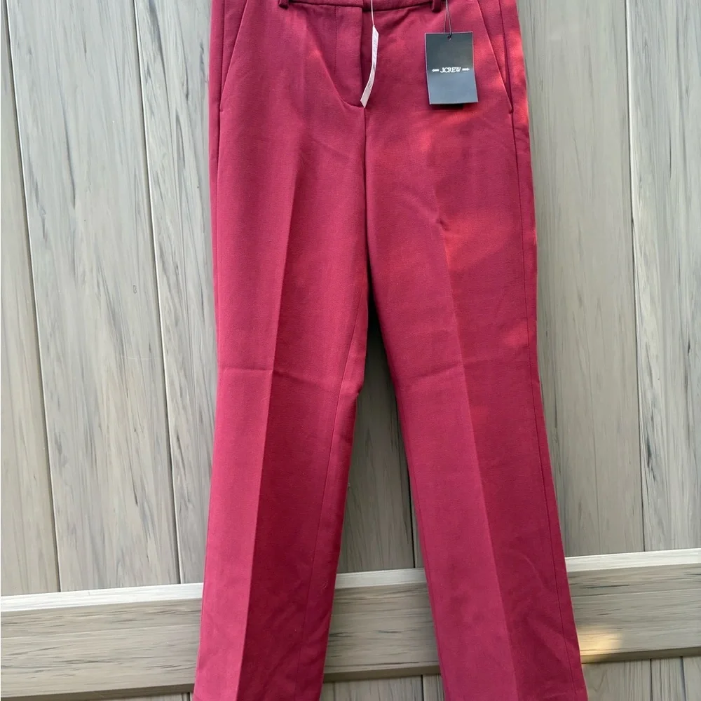 J. Crew Madelyn Blazer + Kaya Pants Crimson Bloom New with Tags!